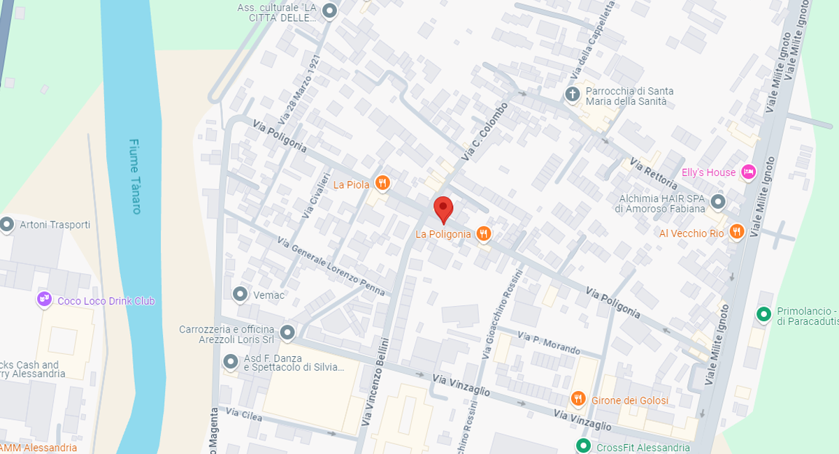 Mappa filiale Alessandria - AL